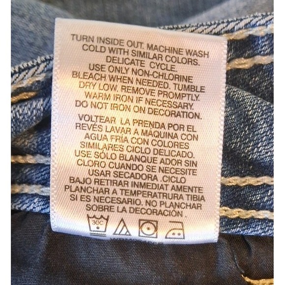 Wallflower Light Wash Jeans Size 7 Boot Cut Faded - Picture 10 of 10